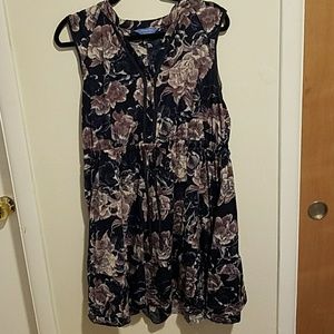 Vera wang jersey floral dress